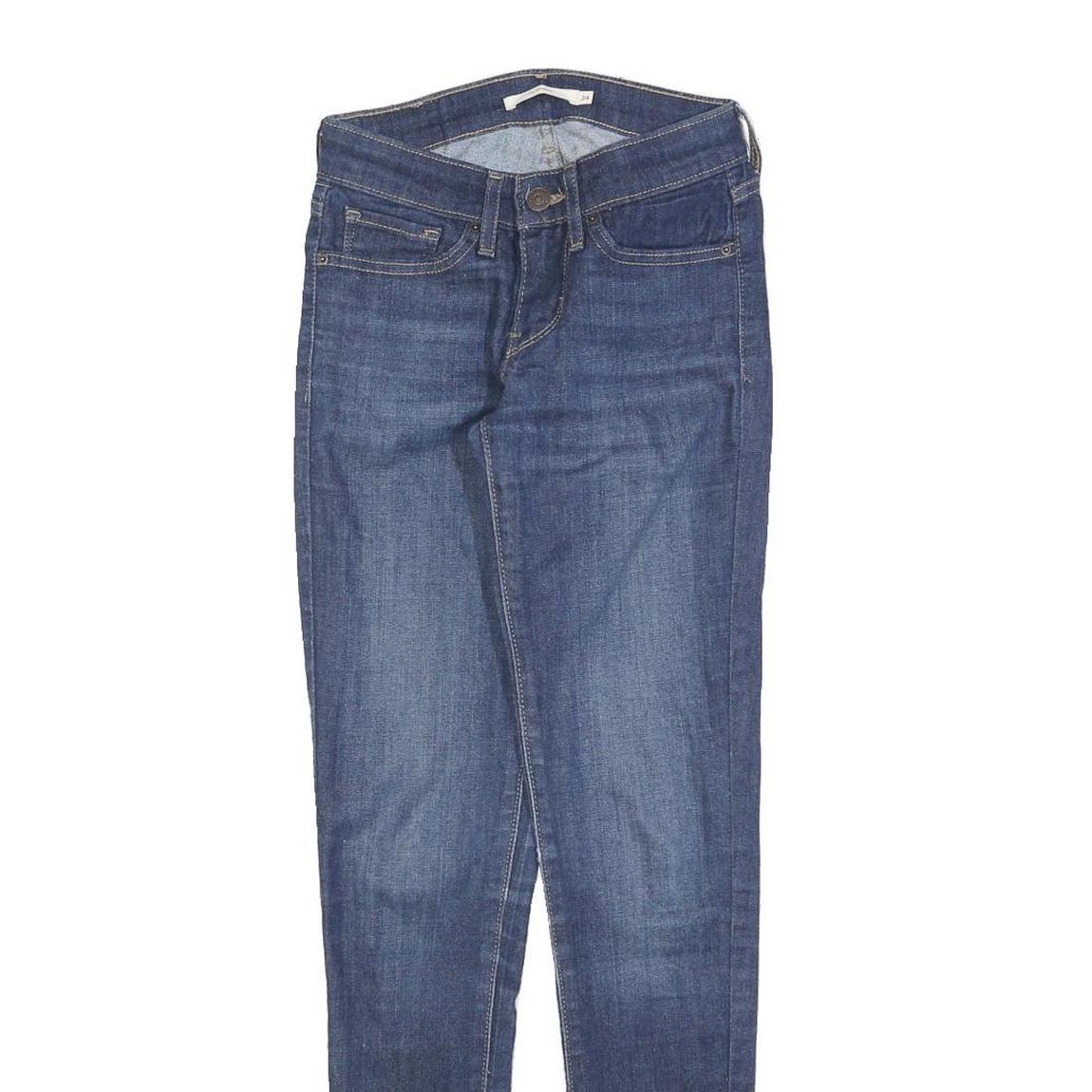 LEVI'S 711 Womens Jeans Blue Slim Skinny Denim Medium W24 L29 Stretch