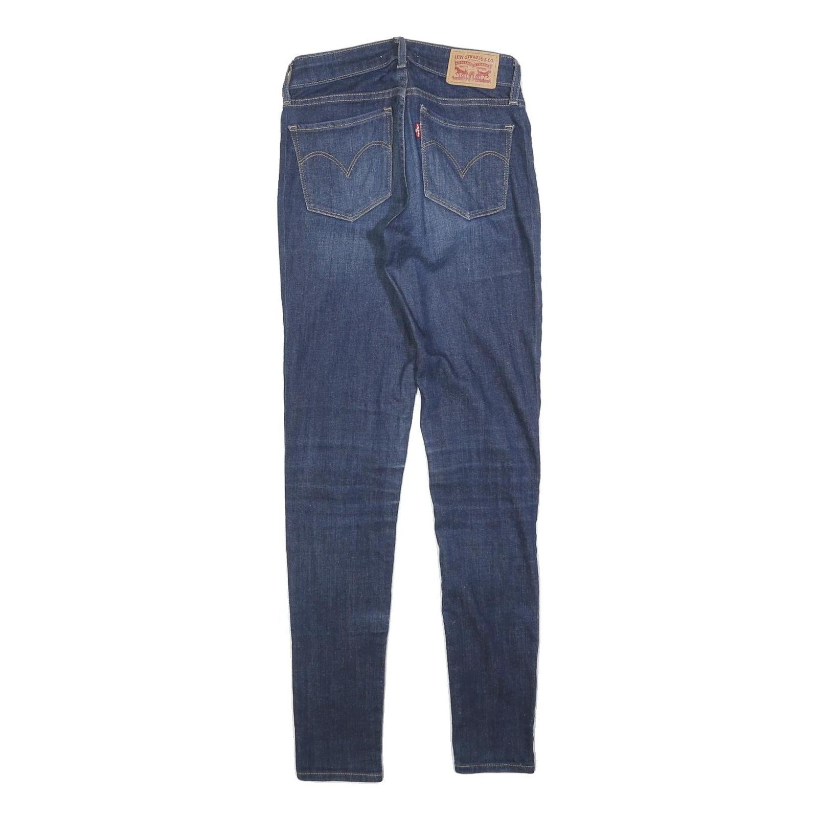 LEVI'S 711 Womens Jeans Blue Slim Skinny Denim Medium W24 L29 Stretch