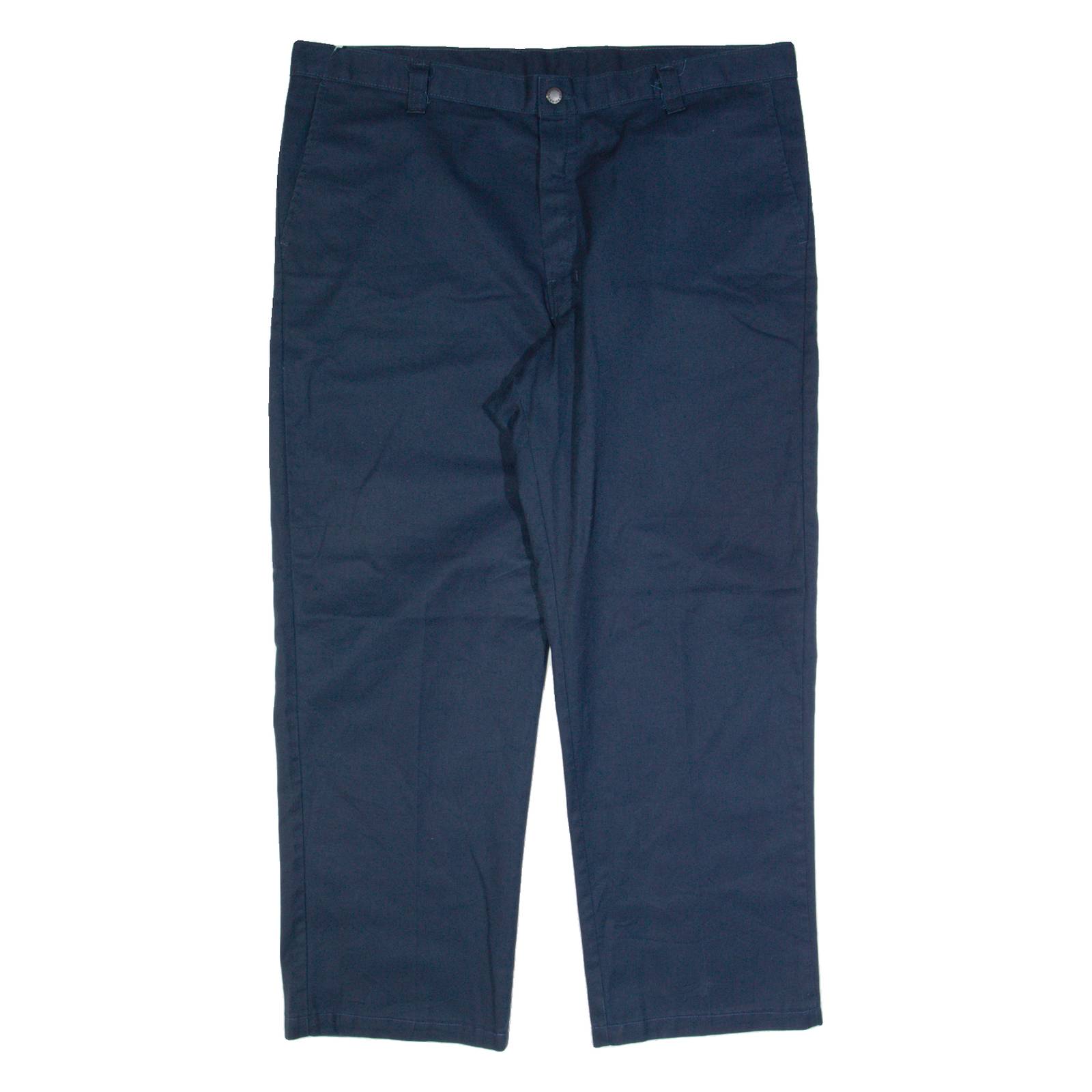 DICKIES Workwear Mens Trousers Blue Regular Straight W40 L28