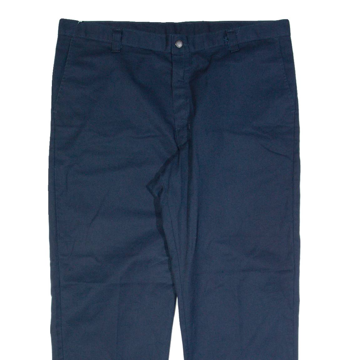 DICKIES Workwear Mens Trousers Blue Regular Straight W40 L28