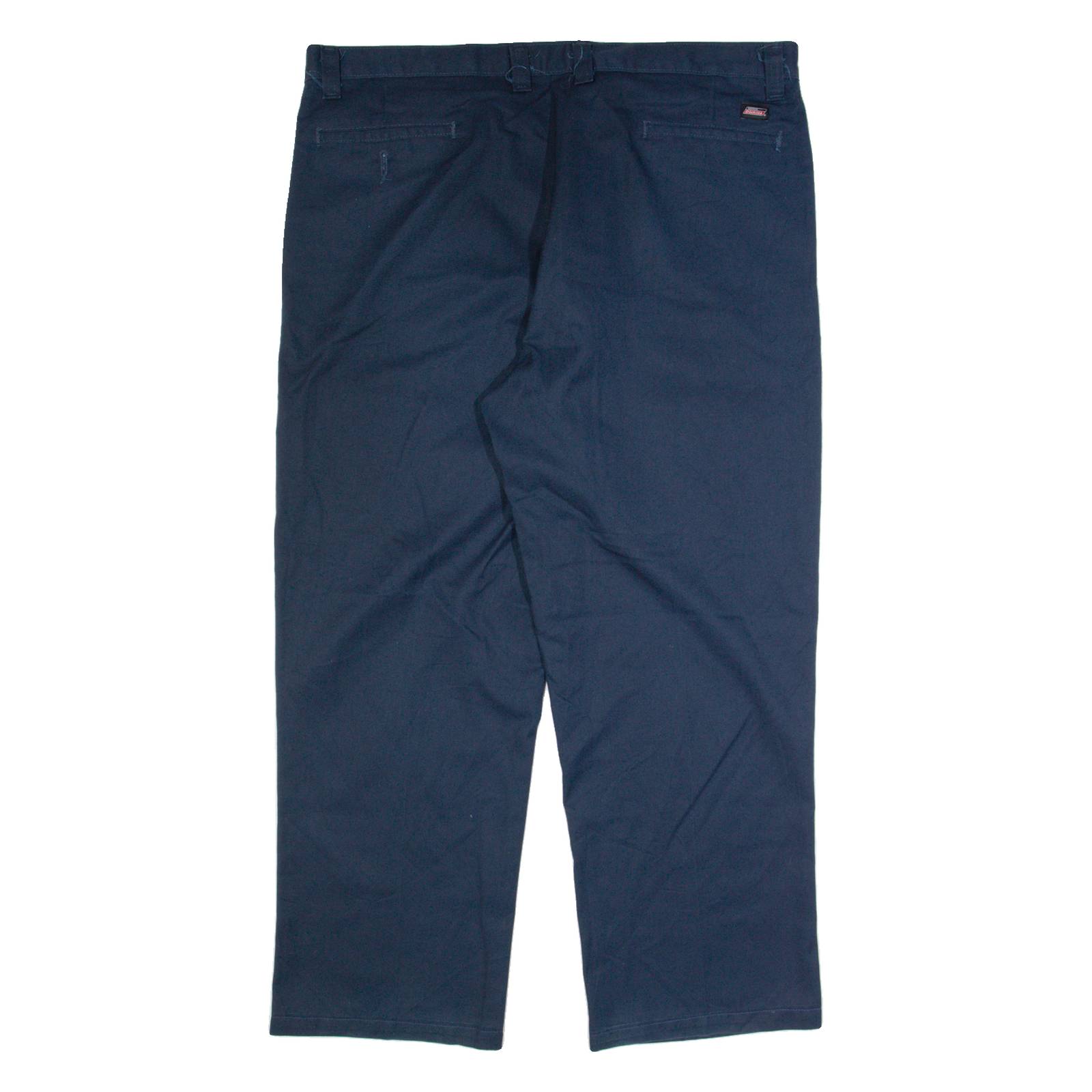 DICKIES Workwear Mens Trousers Blue Regular Straight W40 L28