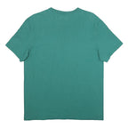 CHAMPION Mens Green Cotton T-Shirt M Short Sleeve Crew Neck Logo Graphic