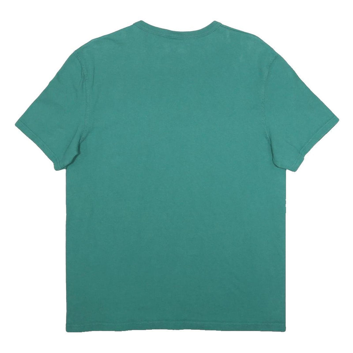 CHAMPION Mens Green Cotton T-Shirt M Short Sleeve Crew Neck Logo Graphic