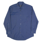 DKNY Slim Fit Mens Plain Shirt Blue Long Sleeve L