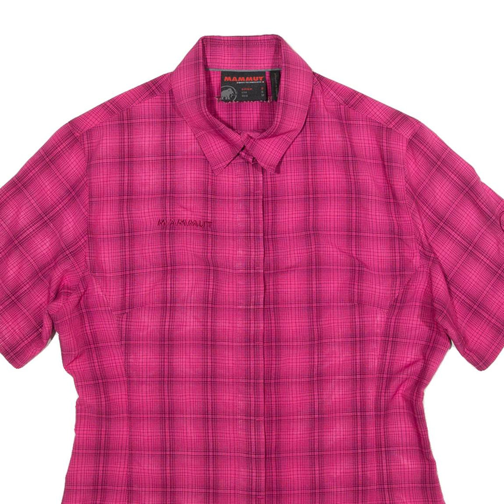 MAMMUT Womens Shirt Pink Check S
