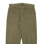 LEVI'S Mens Jeans Regular Straight Denim W34 L26 Cotton Blend Zip Olive Green