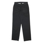 DICKIES Womens Cotton Blend Black Regular Fit Straight Leg Trousers W28 L30