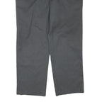 DICKIES Mens Polyester Blend Black Regular Straight Trousers W38 L30 Workwear