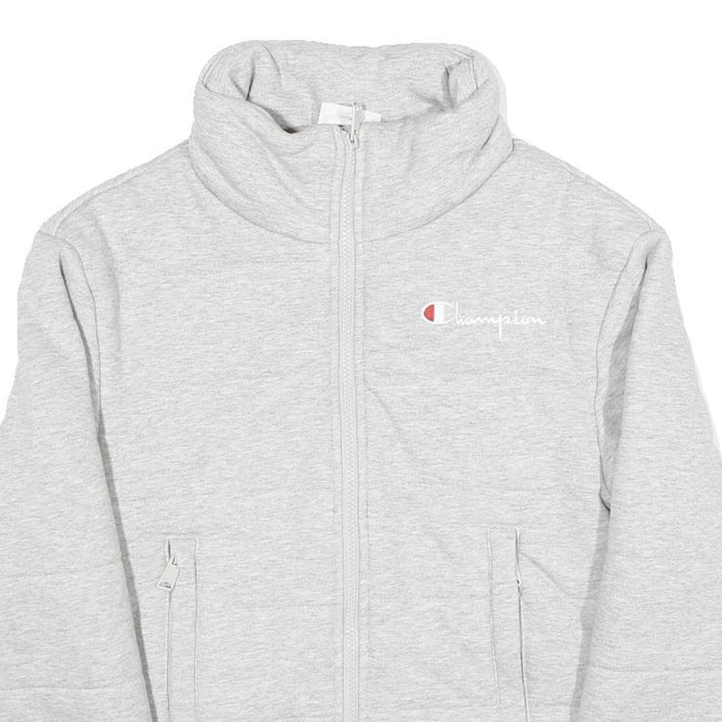 CHAMPION REVERSE WEAVE Womens Grey Zip Jacket XS Cotton Blend Sweatshirt Casual