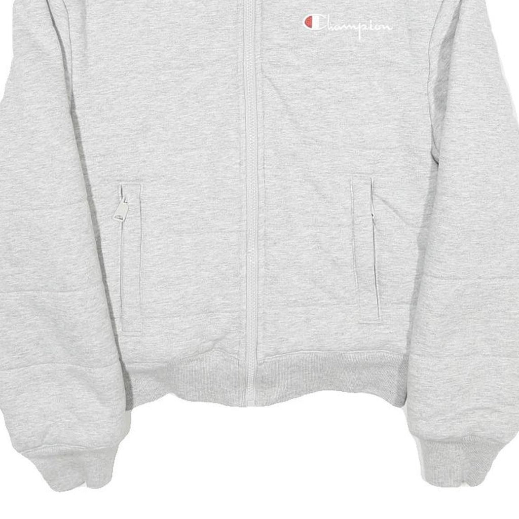 CHAMPION REVERSE WEAVE Womens Grey Zip Jacket XS Cotton Blend Sweatshirt Casual