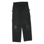 CARHARTT Womens Black Regular Fit Straight Leg Trousers W30 L30 Workwear Cargo