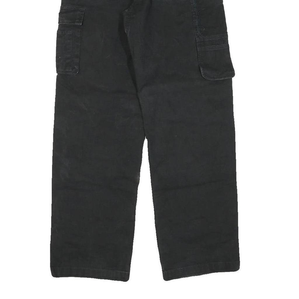 CARHARTT Womens Black Regular Fit Straight Leg Trousers W30 L30 Workwear Cargo