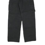 CARHARTT Womens Black Regular Fit Straight Leg Trousers W30 L30 Workwear Cargo