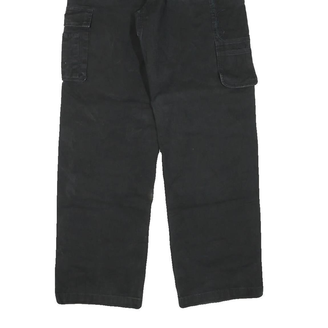 CARHARTT Womens Black Regular Fit Straight Leg Trousers W30 L30 Workwear Cargo