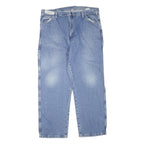 DICKIES Mens Jeans Blue Regular Straight Denim Light W40 L32 Workwear