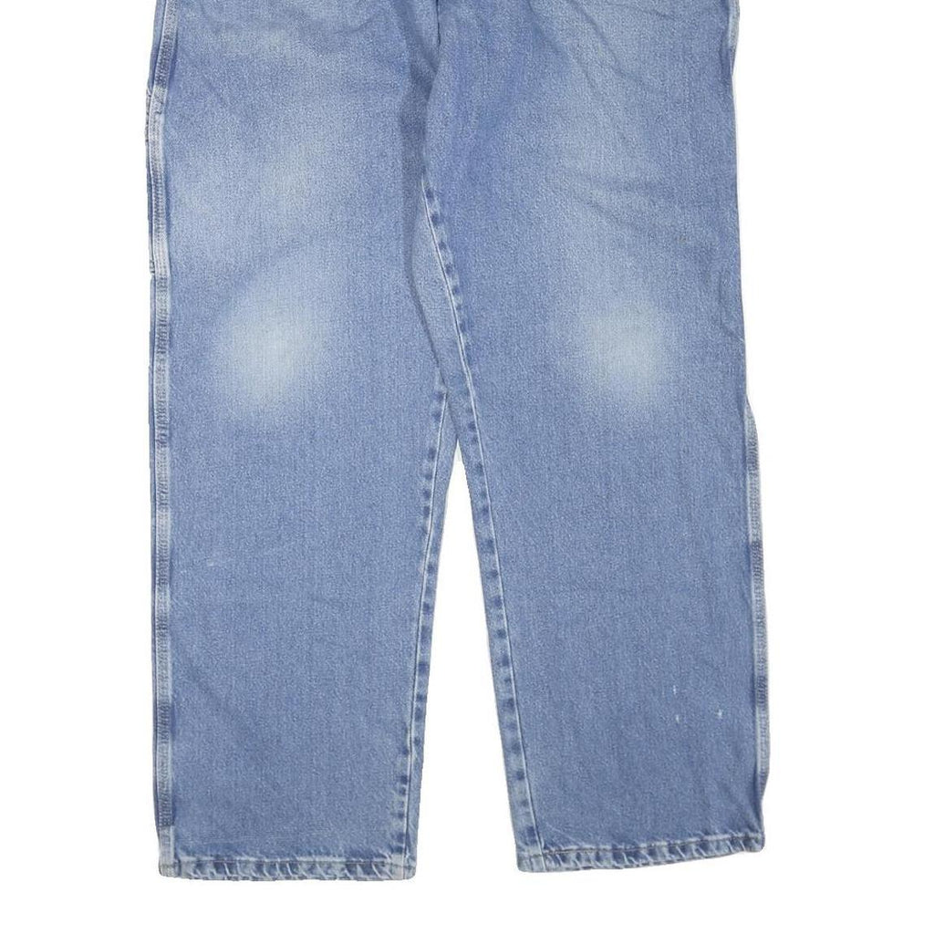 DICKIES Mens Jeans Blue Regular Straight Denim Light W40 L32 Workwear