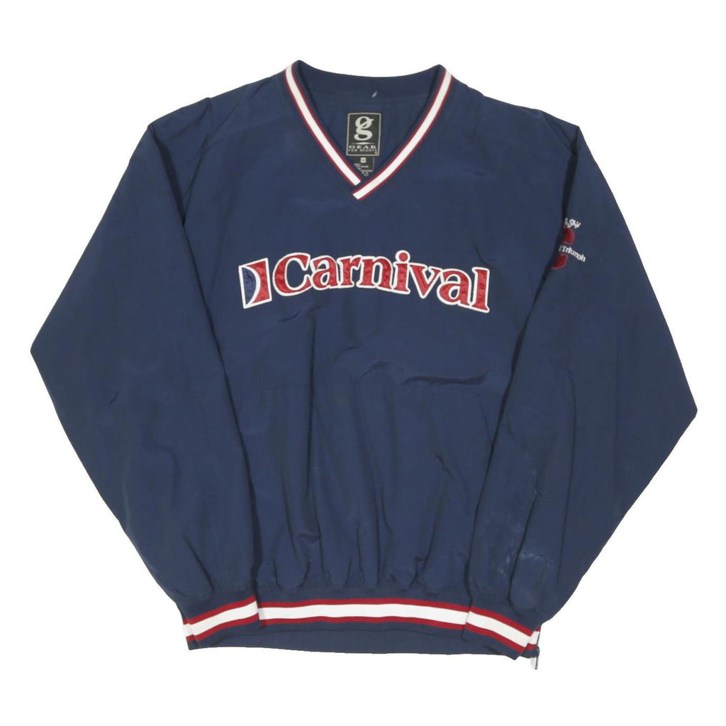 GEAR FOR SPORTS Mens Navy Carnival Jacket M Nylon Plain V Neck Sportswear