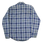 THE GREAT PLAINS Mens Blue & Olive Check Shirt M Casual Long Sleeve Cotton
