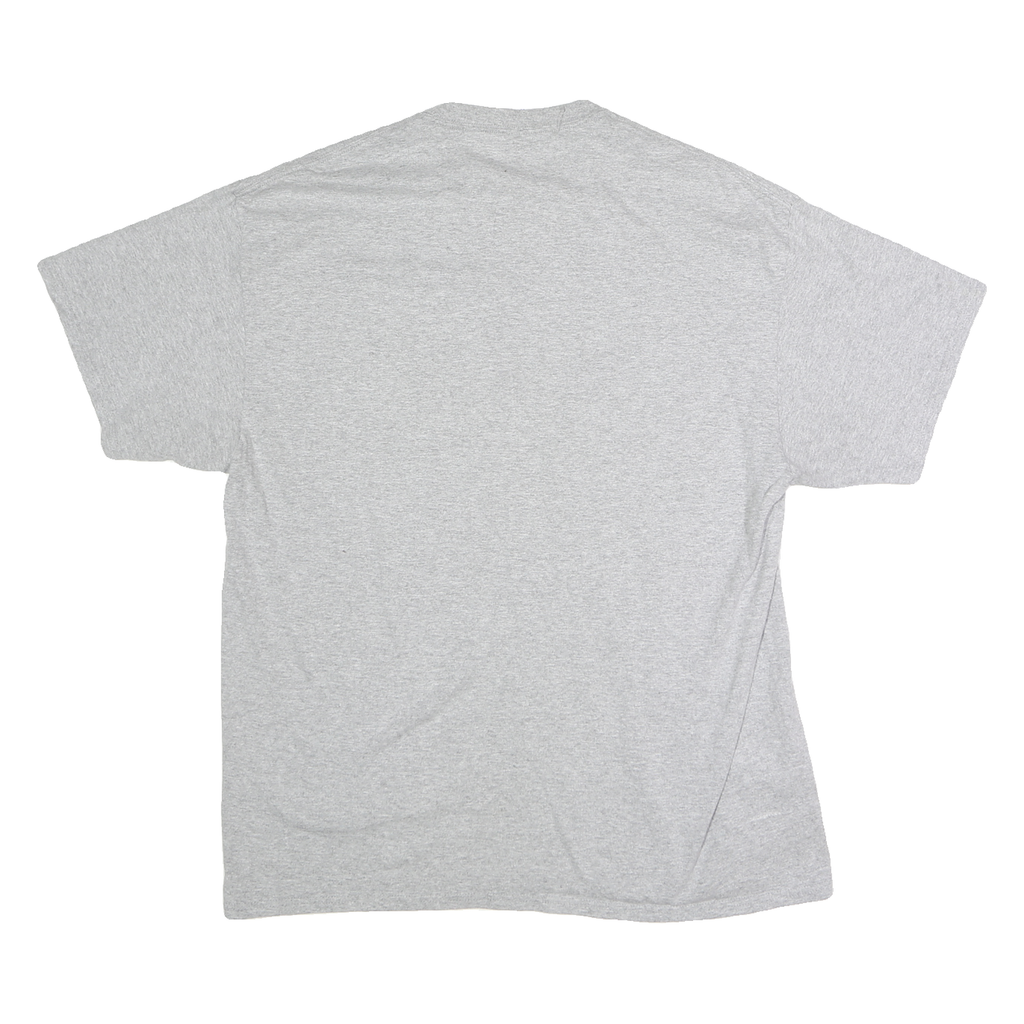 PORT & COMPANY Mens Grey Coach Graphic T-Shirt XL Short Sleeve Crew Neck