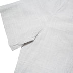 TOMMY HILFIGER Mens Grey Short Sleeve Cotton Blend Shirt S Button Down Pocket