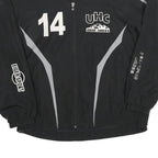 Mens Black Polyester Blend Sports Zip Jacket XL Erima UHC Oberland 84 Style