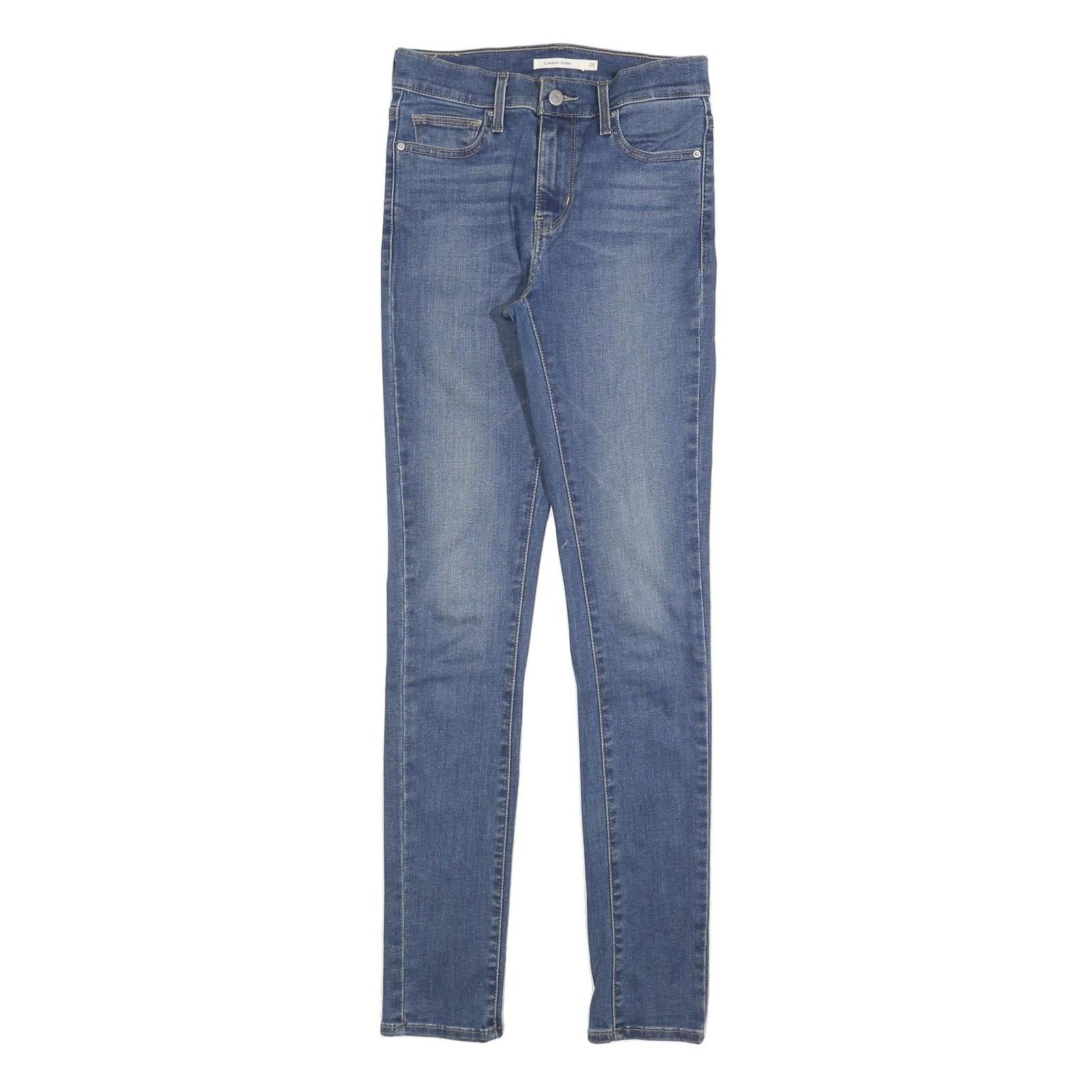 LEVI'S Womens Jeans Blue Slim Skinny Denim Medium W26 L32 Stretch Zip Fly