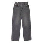 LEVI'S 501 Jeans BIG E Womens Grey Regular Straight Stone Wash W25 L32