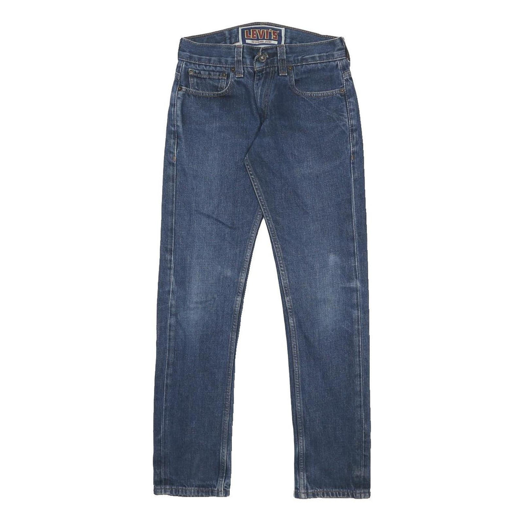 LEVI'S 511 Skinny Mens Jeans Blue Slim Denim W26 L30 Classic Cotton Zip