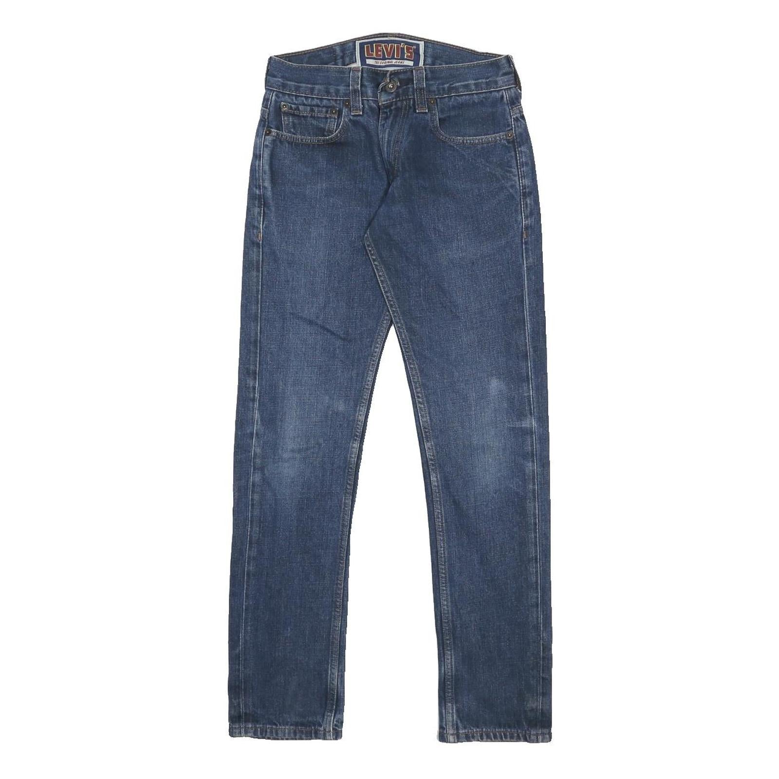 LEVI'S 511 Skinny Mens Jeans Blue Slim Denim W26 L30 Classic Cotton Zip