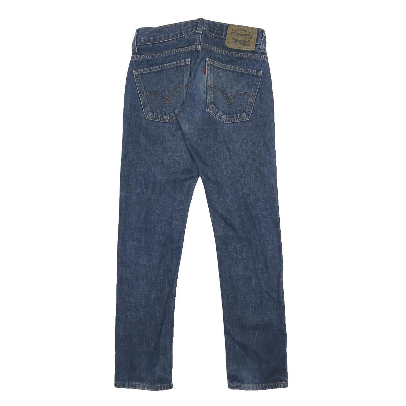 LEVI'S 511 Skinny Mens Jeans Blue Slim Denim W26 L30 Classic Cotton Zip