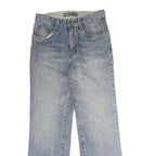 CZG Mens Jeans Blue Regular Straight Denim Light W28 L29 Cotton Zip