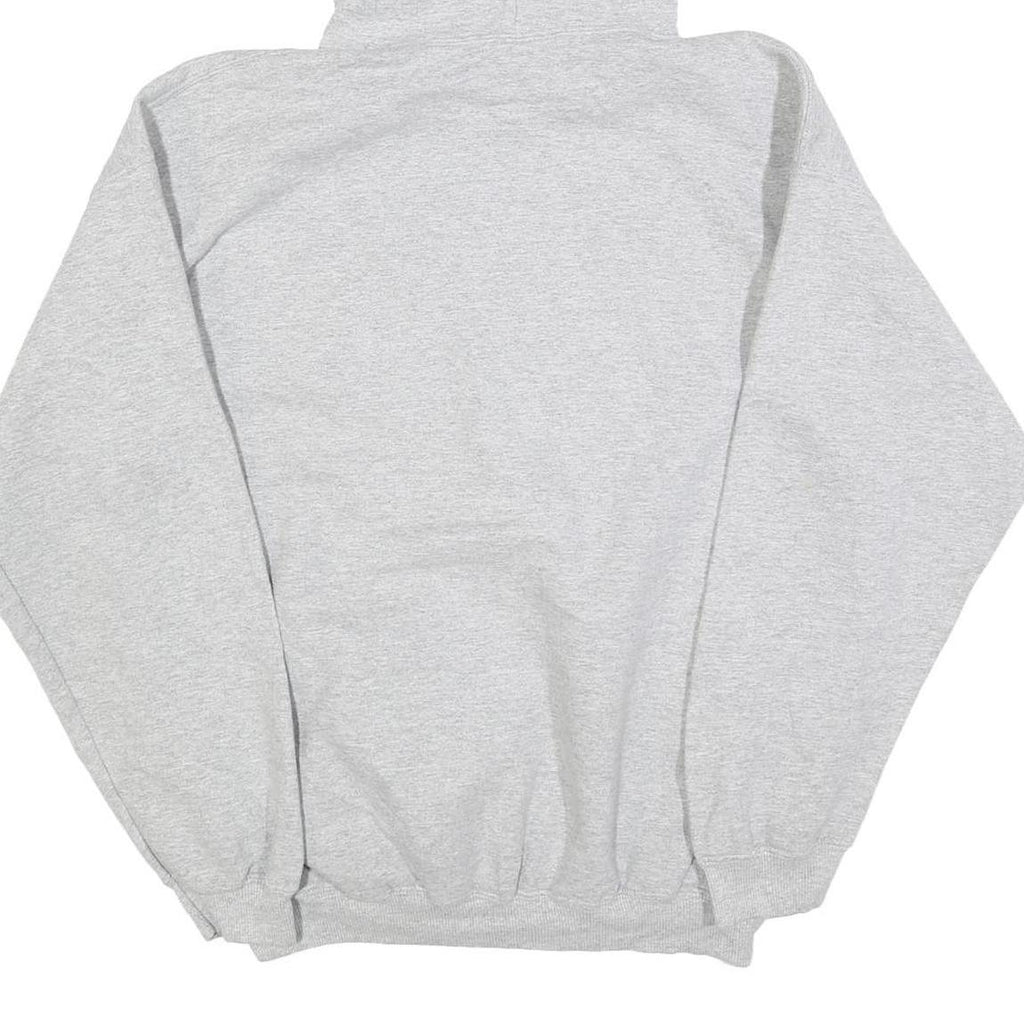 GILDAN Womens Grey Softball Pullover Hoodie L Printed Sports Sweatshirt