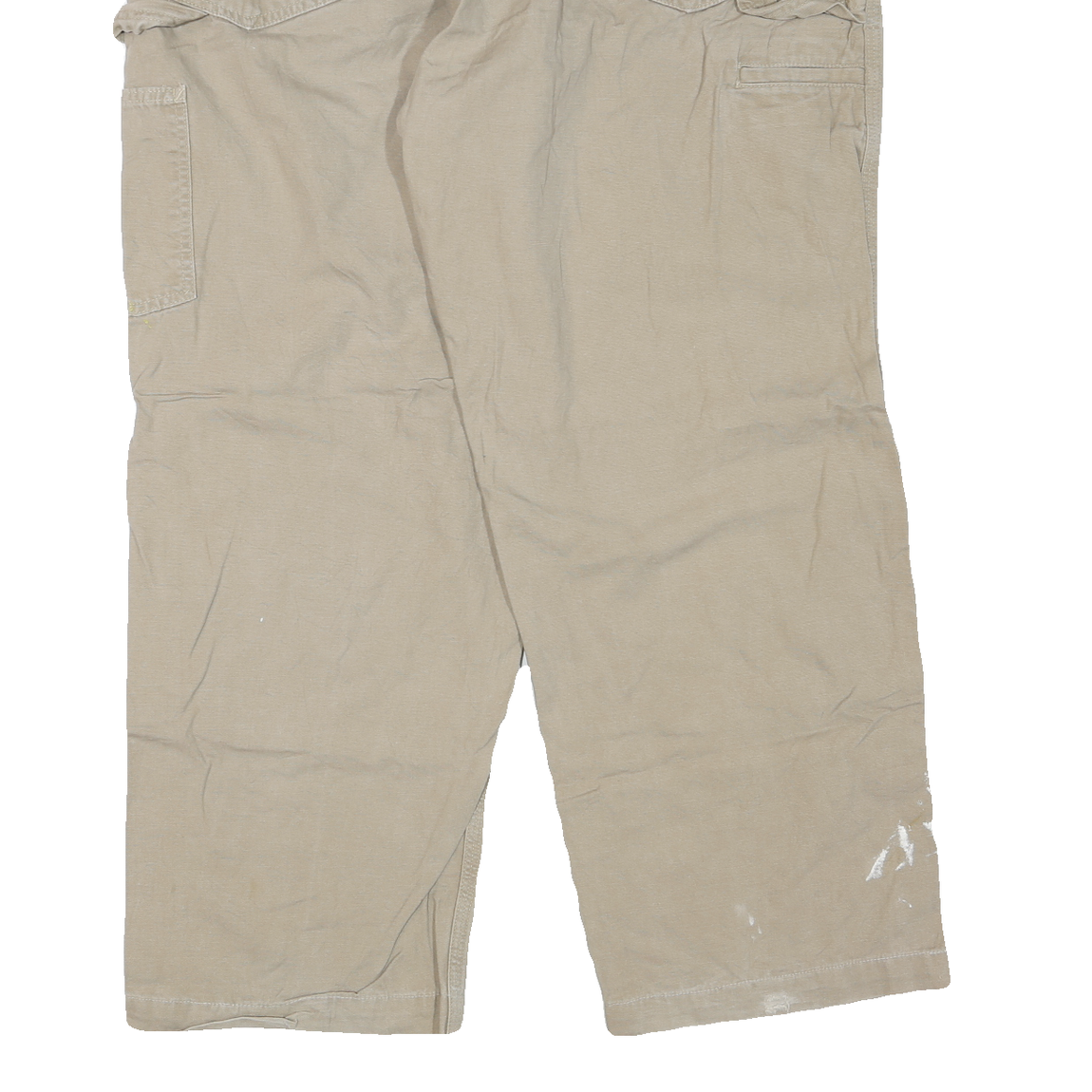 CARHARTT Mens Jeans Beige Regular Straight Denim W42 L30 Workwear Zip Pocket