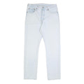 LEVI'S 501 Womens Jeans White Regular Straight Denim Light W31 L32 Classic Fit