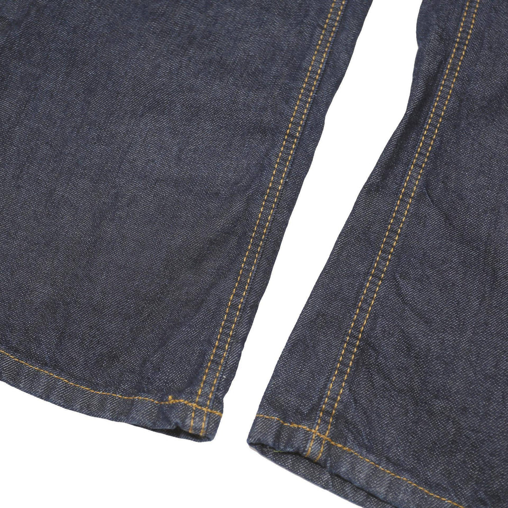 DICKIES Womens Jeans Blue Relaxed Straight Denim Medium W38 L32 Button Closure