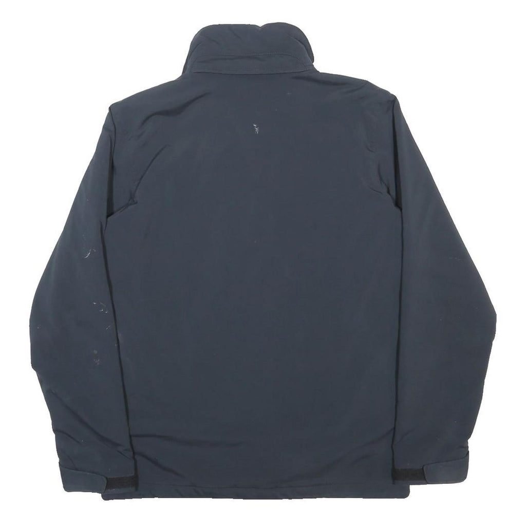 COLUMBIA Mens Black Polyester Blend Jacket M Zip Plain Outdoor Casual