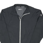 NIKE Mens Black Golf Jacket L Polyester Blend Plain Zip Lightweight Sportswear