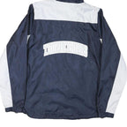 CHAMPION Womens Navy & White Thunderbird Nylon Zip Jacket S Windbreaker Hooded