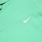 NIKE Mens Green Short Sleeve Plain L Cotton Polo Shirt Casual Sportswear
