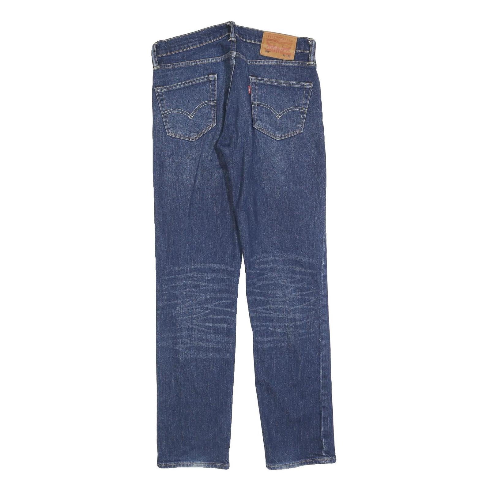 LEVI'S 511 Slim Mens Jeans Blue Slim Straight Denim Medium W30 L32 Signature Fit