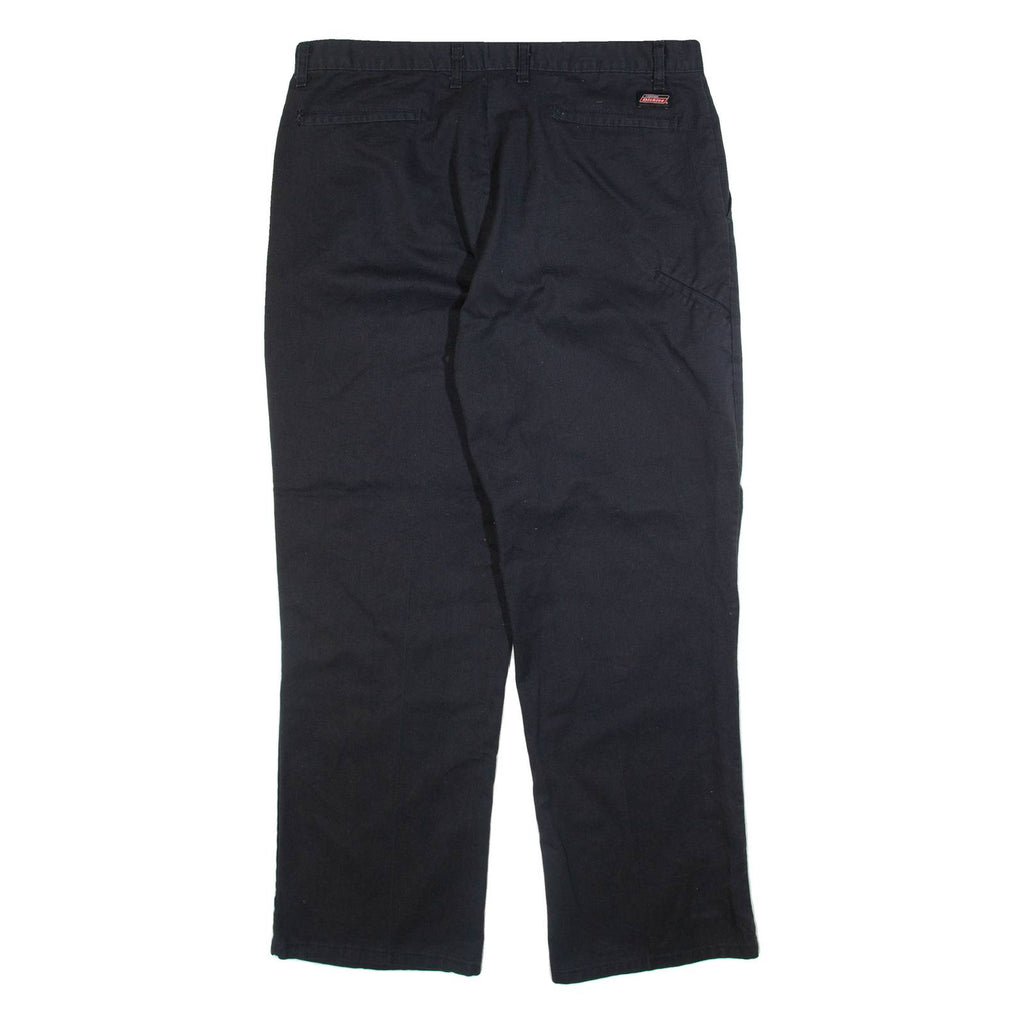 DICKIES Mens Trousers Black Regular Straight W38 L32