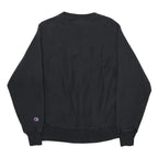 CHAMPION REVERSE WEAVE Mens Black Crew Neck S Vintage Embroidered Logo