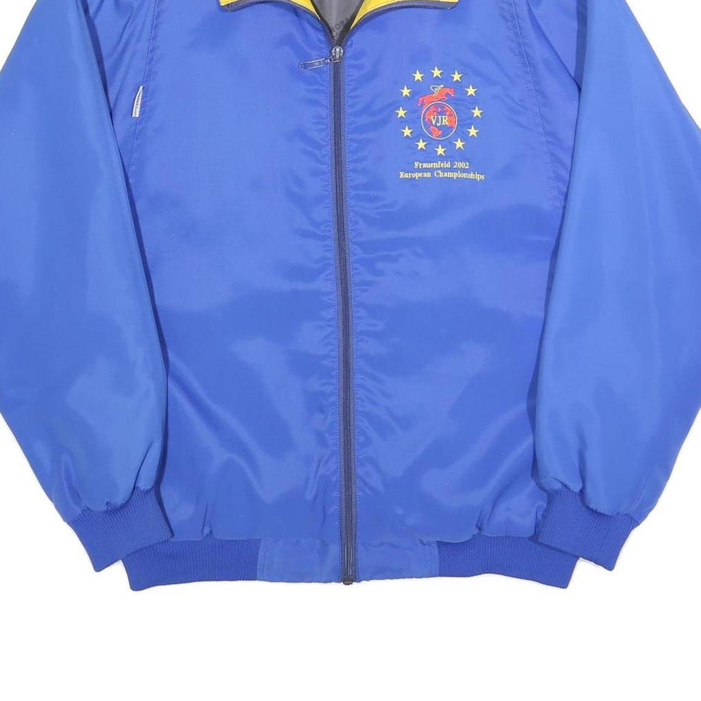 MONT AIR Mens Blue & Yellow Zip Jacket XL Polyester Blend Plain European