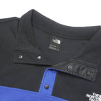 THE NORTH FACE Mens Blue & Black Plain Pullover Polyester XL Outdoor Fleece