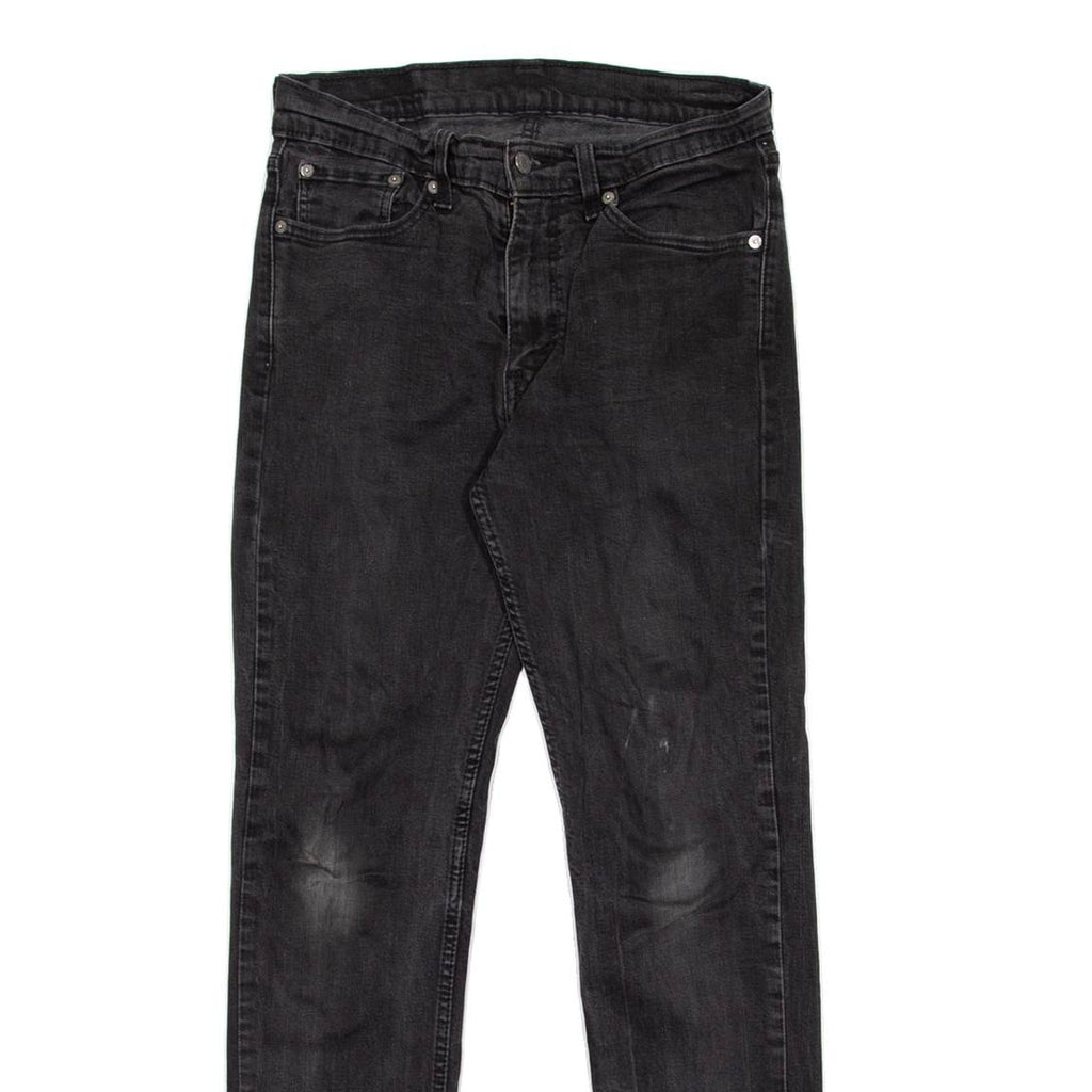 LEVI'S 511 Jeans Mens Black Slim Straight W28 L32