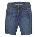 LEVI'S Mens Denim Blue Cotton Casual Shorts M W32 Cut-Off Raw Edge