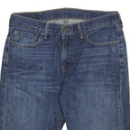 LEVI'S Mens Denim Blue Cotton Casual Shorts M W32 Cut-Off Raw Edge