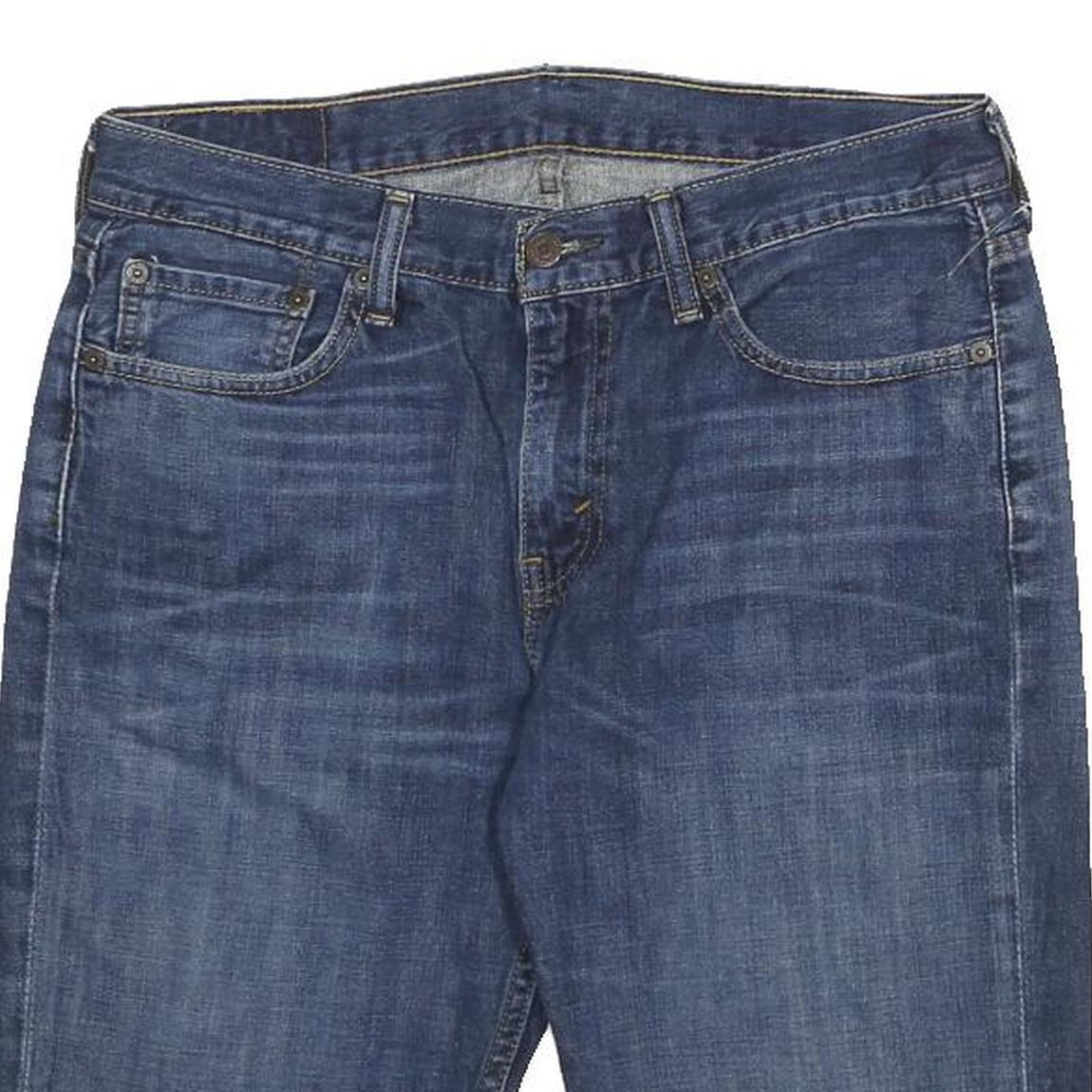 LEVI'S Mens Denim Blue Cotton Casual Shorts M W32 Cut-Off Raw Edge