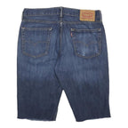 LEVI'S Mens Denim Blue Cotton Casual Shorts M W32 Cut-Off Raw Edge