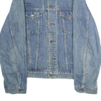 LEVI'S Mens Blue Denim Jacket M Cotton Plain Button Classic Fit